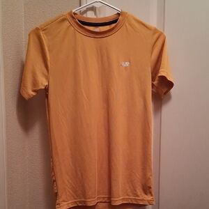 New Balance Yellow Short Sleeve Tee Athletic Performance